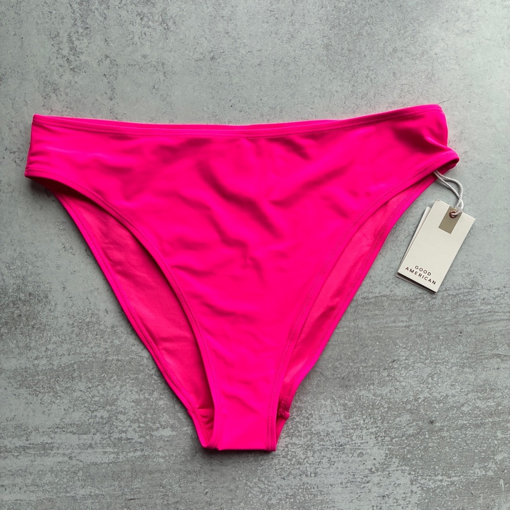 Good American Knockout Pink Bikini Bottom 4